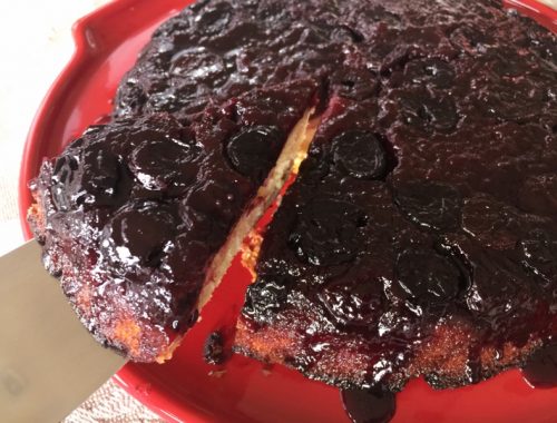 Upside-Down Cherry Balsamic Cake – Recipe!