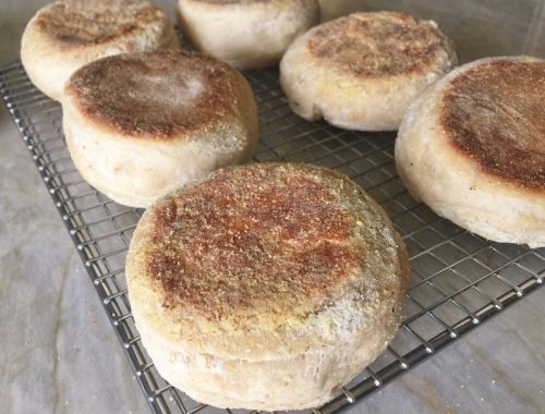 Whole-Grain Sourdough English Muffins – Recipe!