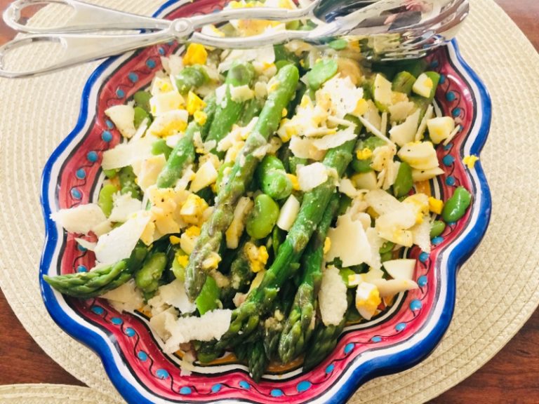 Asparagus, Fava Bean, Egg & Parmesan Salad Recipe! Live. Love