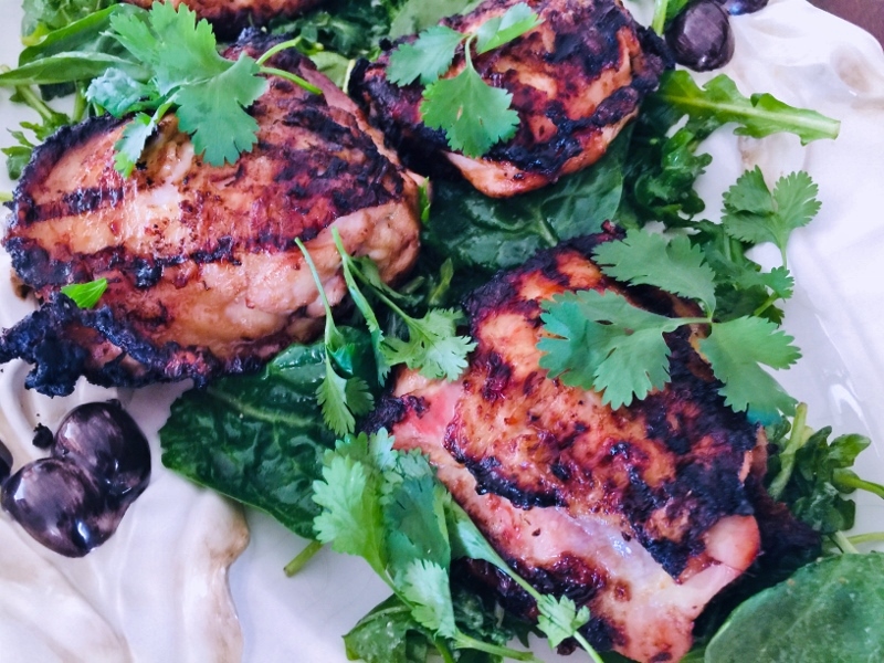 Grilled Thai Chicken Thighs with Greens – Recipe! Image 4