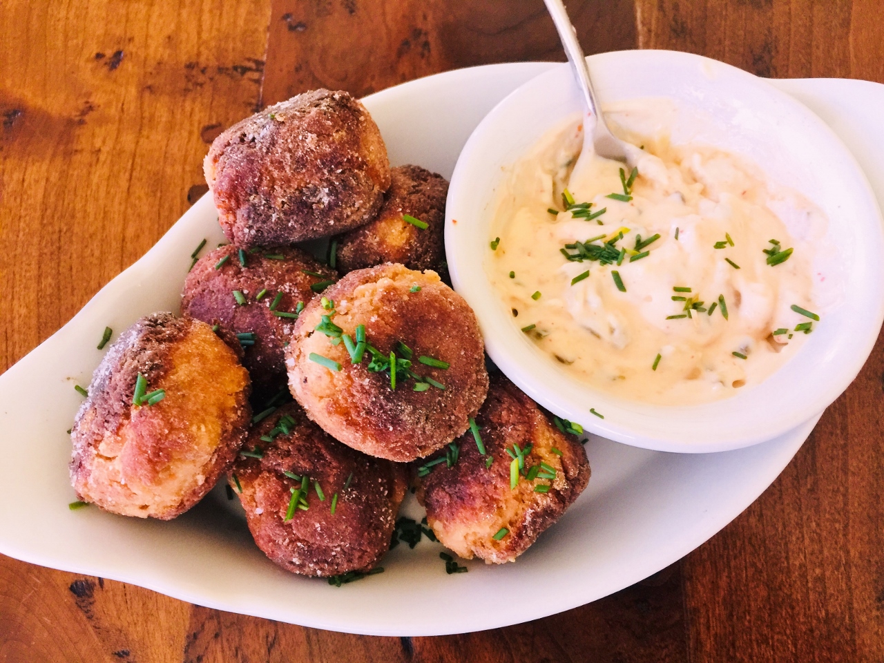 Salmon Croquettes with Sweet and Spicy Dipping Sauce Recipe! Live
