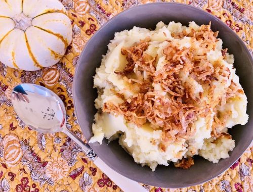 Mashed Potatoes with Frizzled Shallots – Recipe!