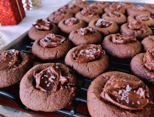 Salted Chocolate Thumbprint Cookies – Recipe!