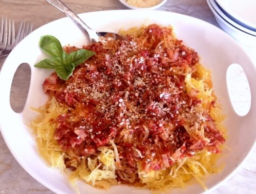 Spaghetti Squash Arrabbiata – Recipe!