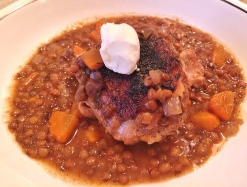 Slow Cooker Chicken and Lentils – Recipe!