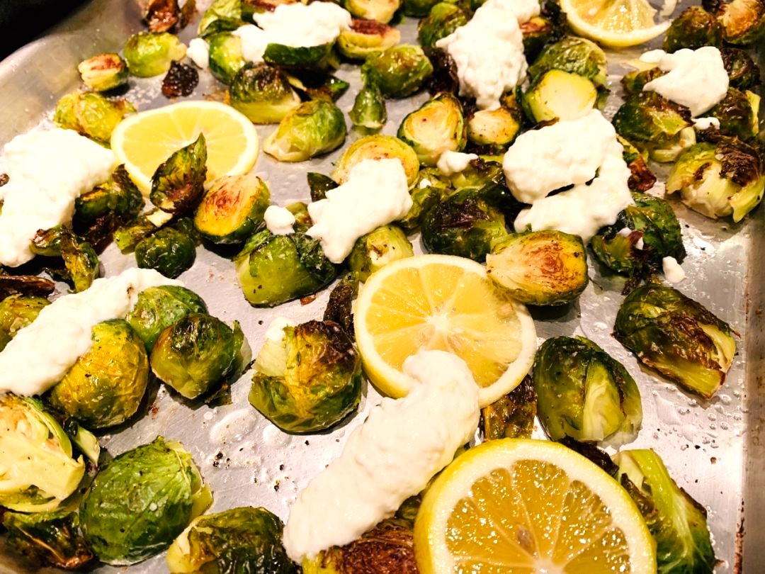 Sheet Pan Brussels Sprouts with Lemon Ricotta – Recipe! Image 2