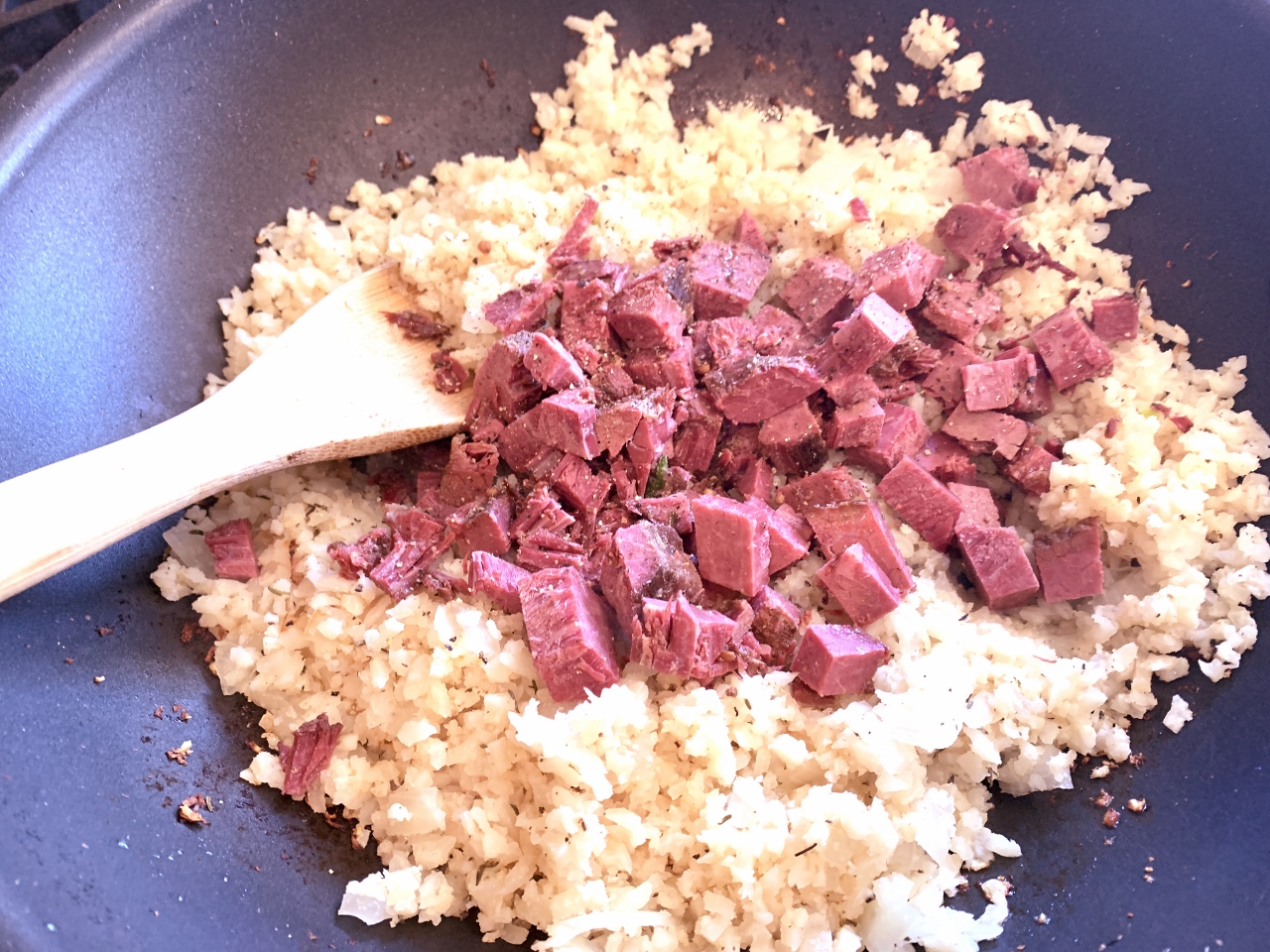 Corned Beef & Riced Cauliflower Hash – Recipe! Image 2
