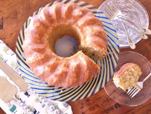 Pistachio Bundt Cake with Lemon Glaze – Recipe!