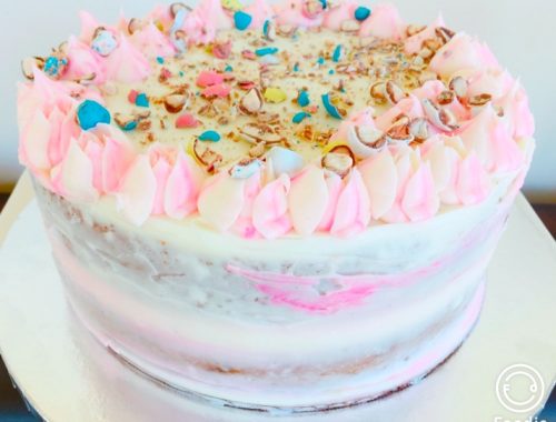 Speckled Egg Vanilla Cream Cake – Recipe!