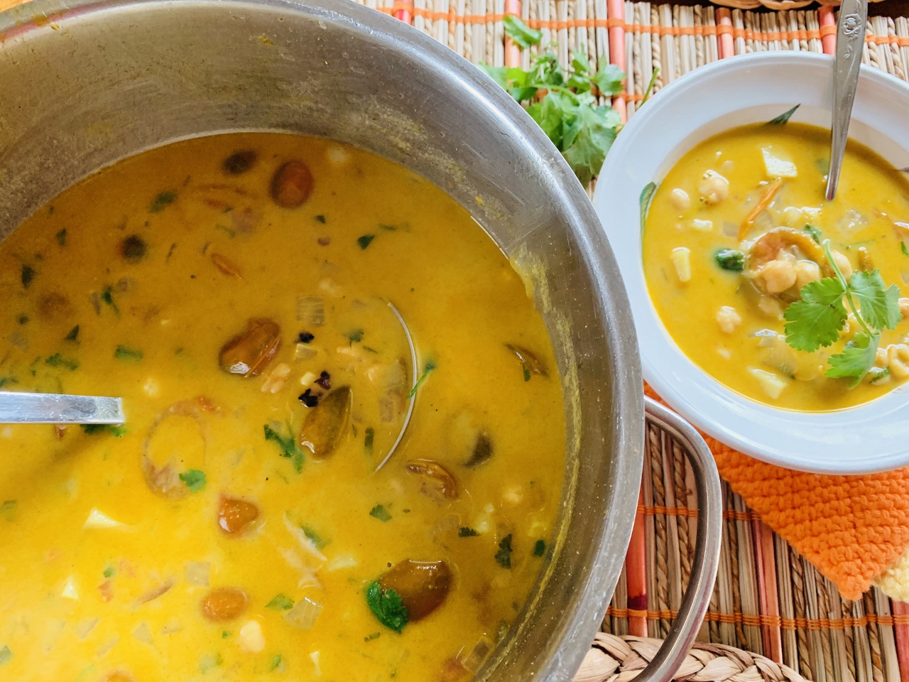 CoconutCurry Chickpea Soup Recipe! Live. Love. Laugh. Food.