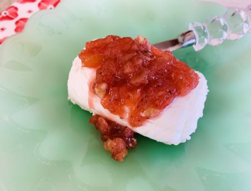 Rhubarb Chutney with Goat Cheese – Recipe!