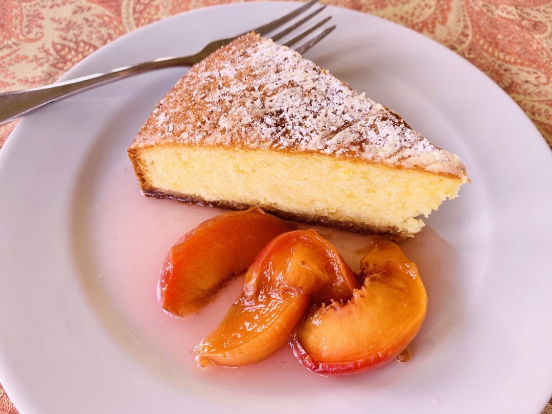 Olive Oil Cake with Warm Peach Compote – Recipe! Image 1