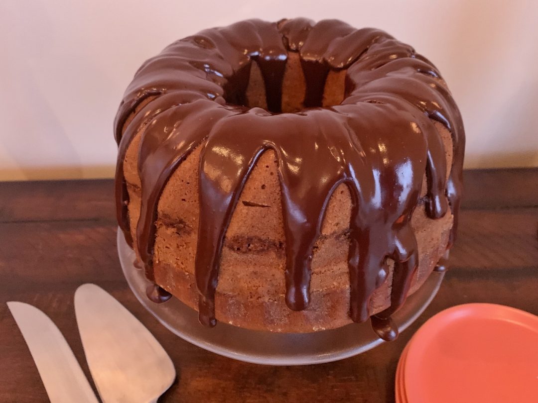 Pumpkin-Pecan Bundt Cake with Chocolate Ganache Drizzle – Recipe! Image 1