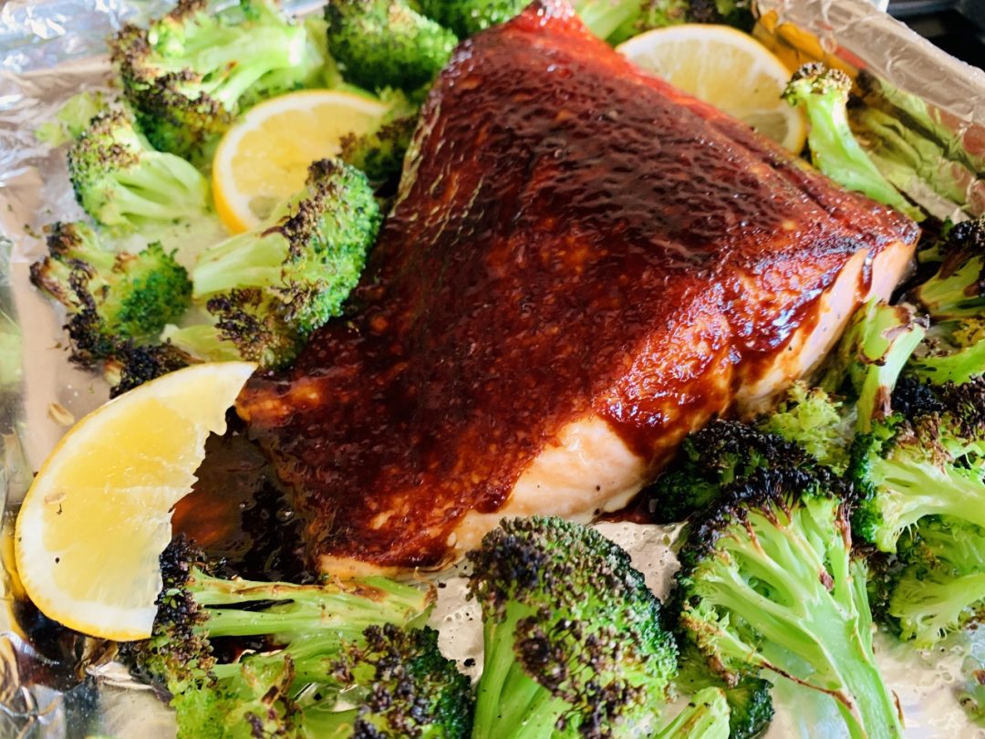 Sheet Pan Miso Glazed Salmon with Broccoli – Recipe! Image 1