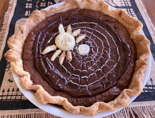 Chocolate-Coconut Spider Web Pie – Recipe!