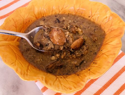 Instant Pot Mushroom & Wild Rice Soup – Recipe!
