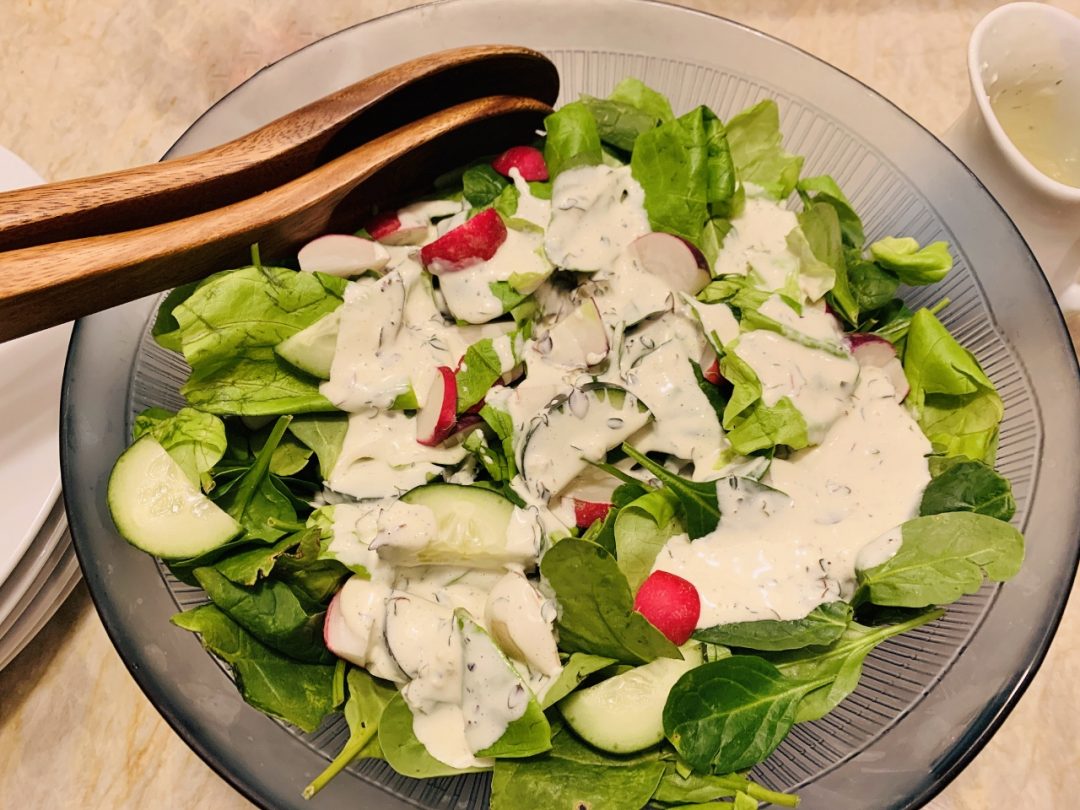 Cucumber & Radish Salad with Creamy Buttermilk Dressing – Recipe! Image 1
