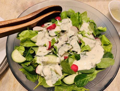 Cucumber & Radish Salad with Creamy Buttermilk Dressing – Recipe!