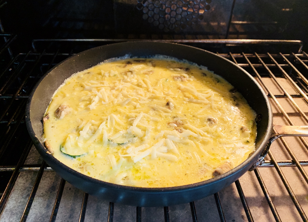 Zucchini, Mushroom & Cheddar Frittata – Recipe! Image 5