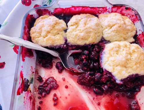 Mixed Berry Biscuit Cobbler – Recipe!