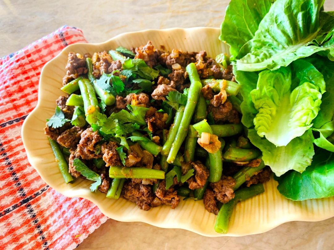 Ground Lamb and Green Bean Lettuce Wraps with Ethiopian Flavors – Recipe! Image 1
