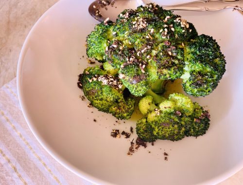 Grilled Crown of Broccoli with Za’atar Oil – Recipe!