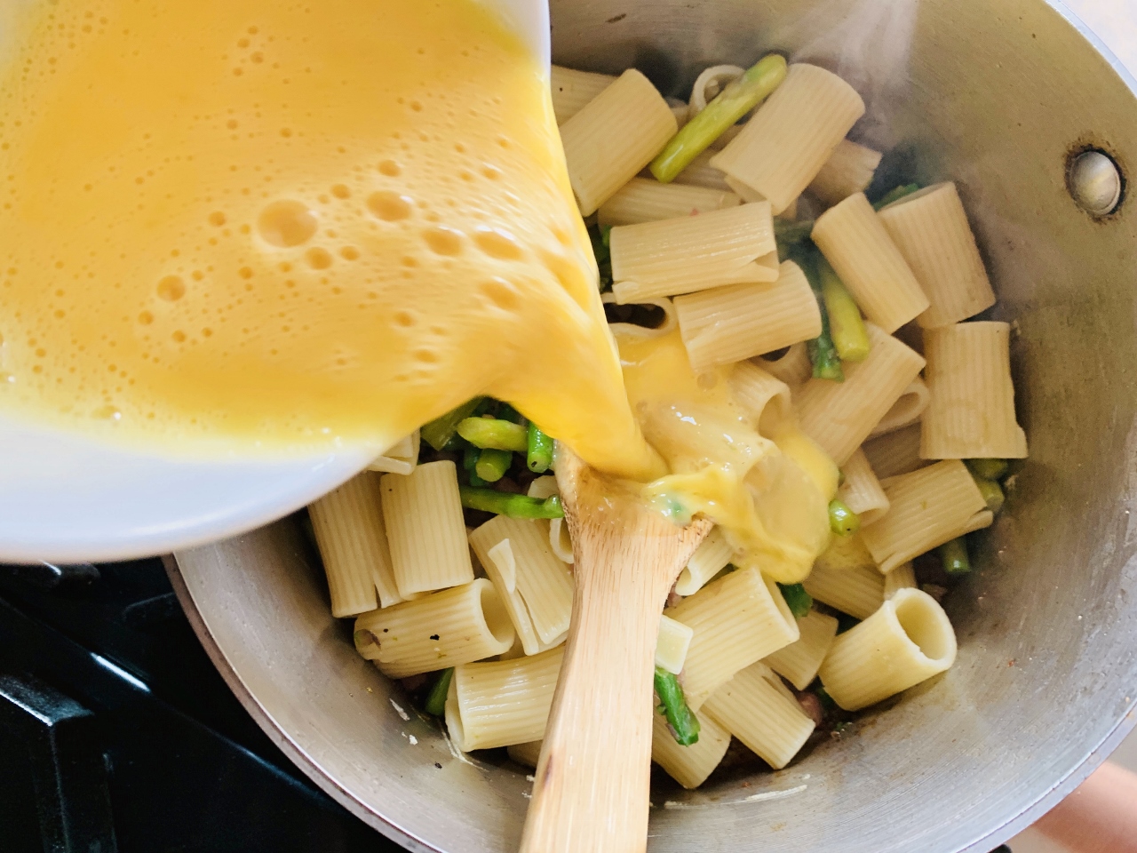 Pancetta & Asparagus Carbonara – Recipe! Image 4