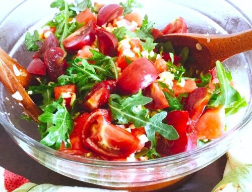 Heirloom Tomato, Watermelon, Grilled Corn Salad – Recipe!