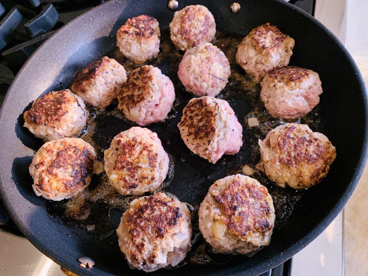 Meaty Fennel Meatballs Over Wilted Spinach – Recipe! Image 5