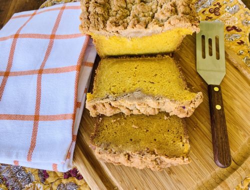 Crumb Topped Pumpkin Bread – Recipe!