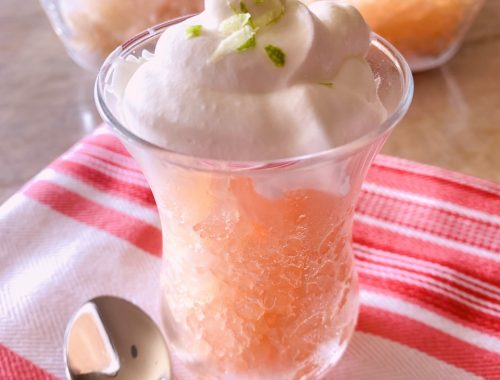 Paloma Granitas with Lime Whipped Cream – Recipe!