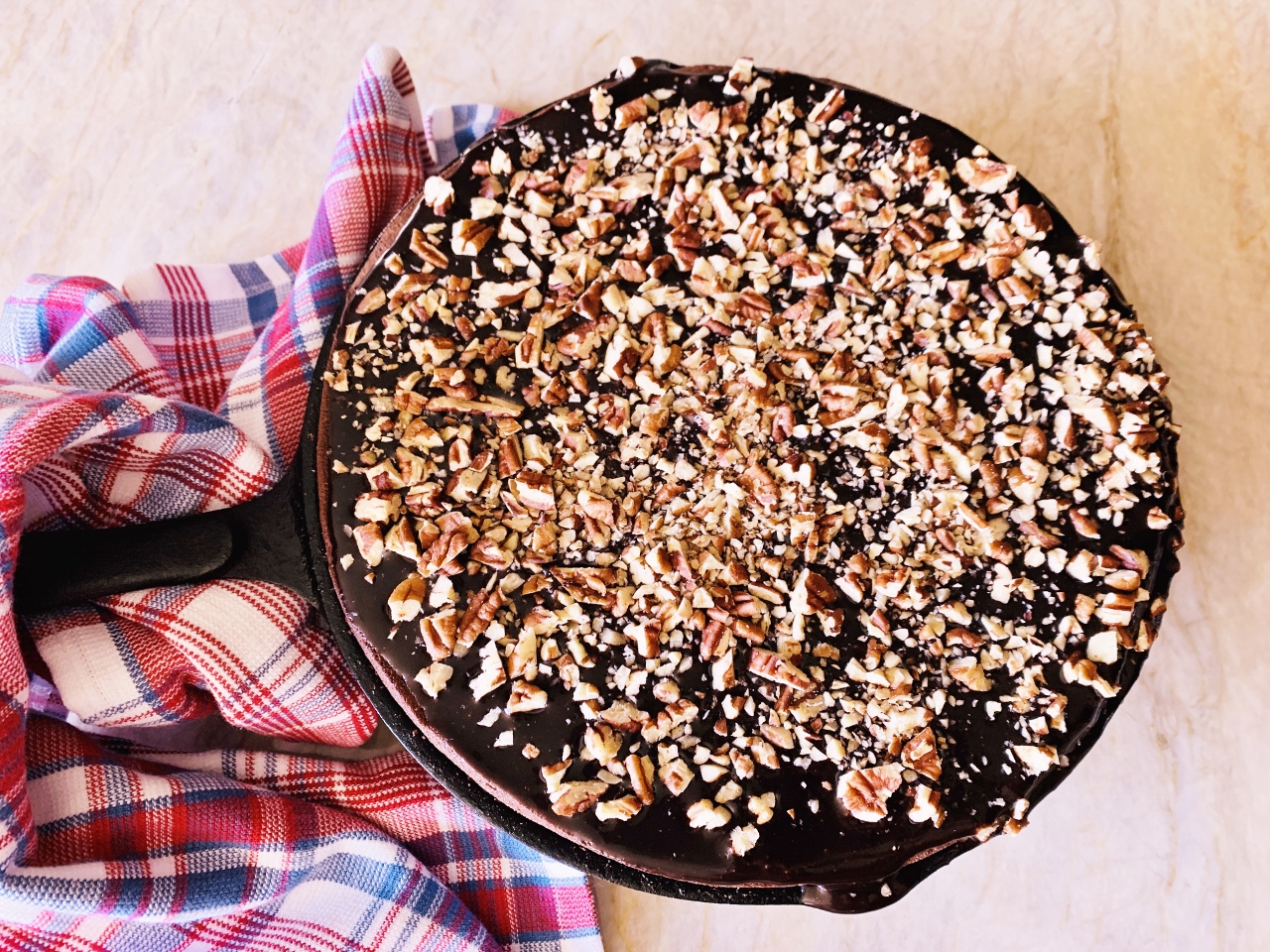 Texas Chocolate-Pecan Skillet Cake – Recipe & Video! Image 4