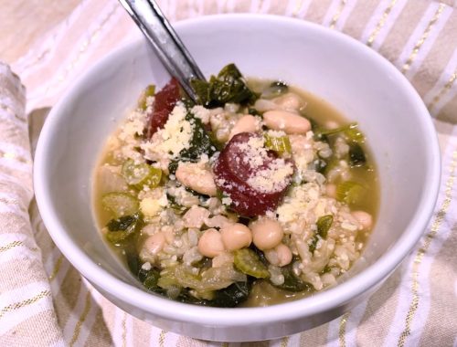 Kale, Kielbasa and Cannellini Bean Soup – Recipe!