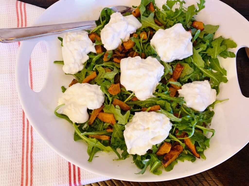 Roasted Butternut Squash and Arugula Salad with Burrata – Recipe! Image 2
