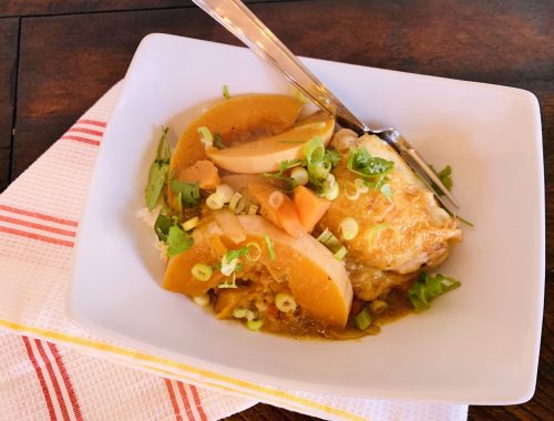 Green Thai Curry Chicken & Autumn Vegetables – Recipe!