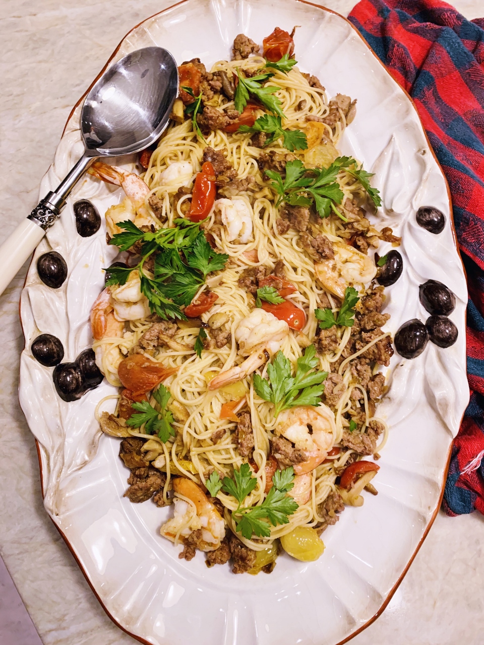 Chorizo & Shrimp Angel Hair Pasta – Recipe! Image 1