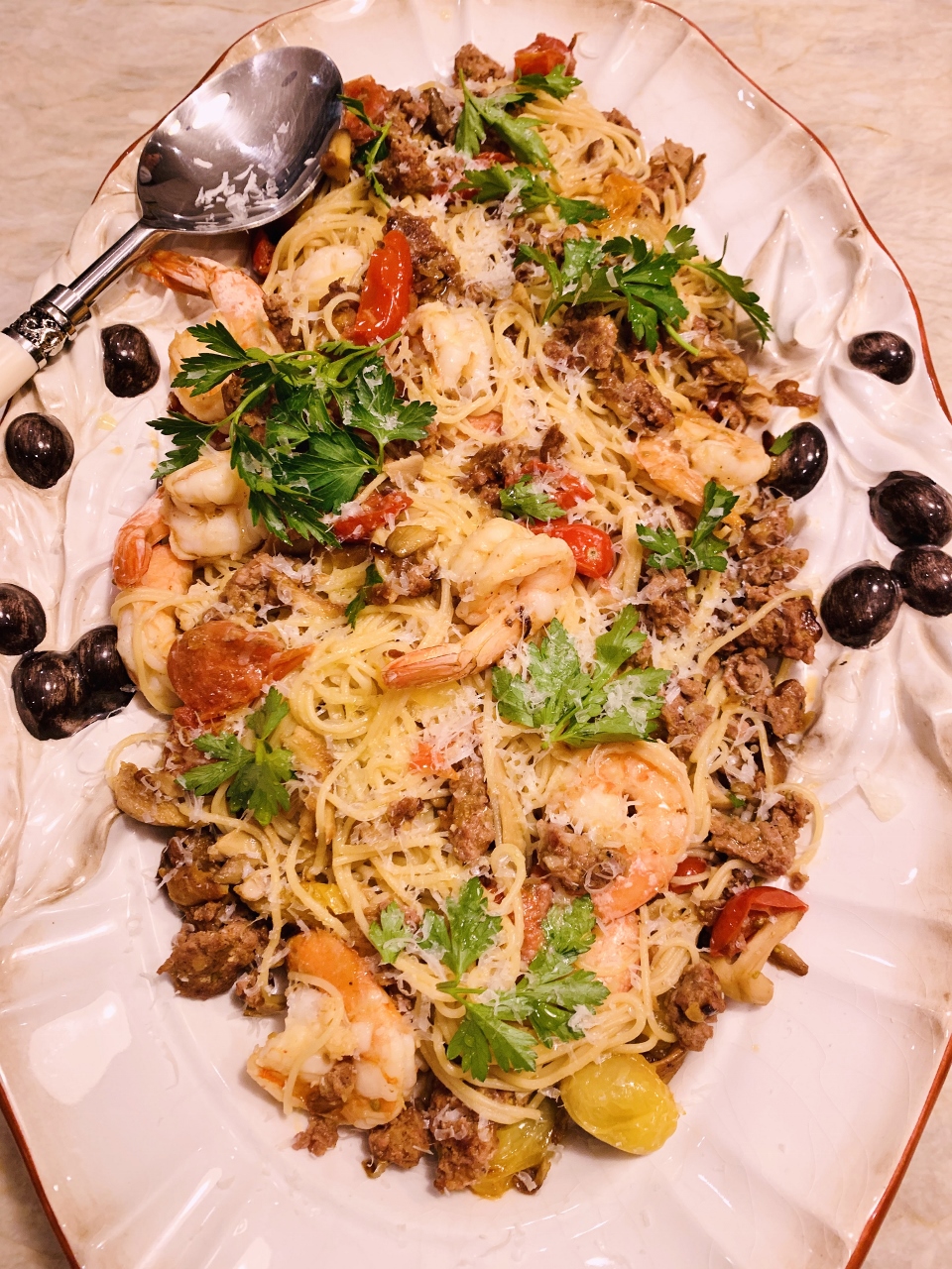 Chorizo & Shrimp Angel Hair Pasta – Recipe! Image 2