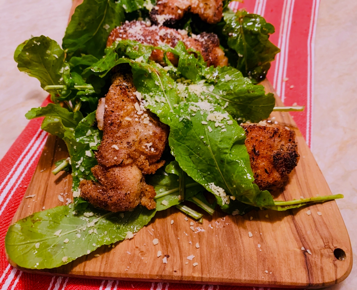 Crispy Chicken with Arugula, Parmesan, and Balsamic – Recipe! Image 2