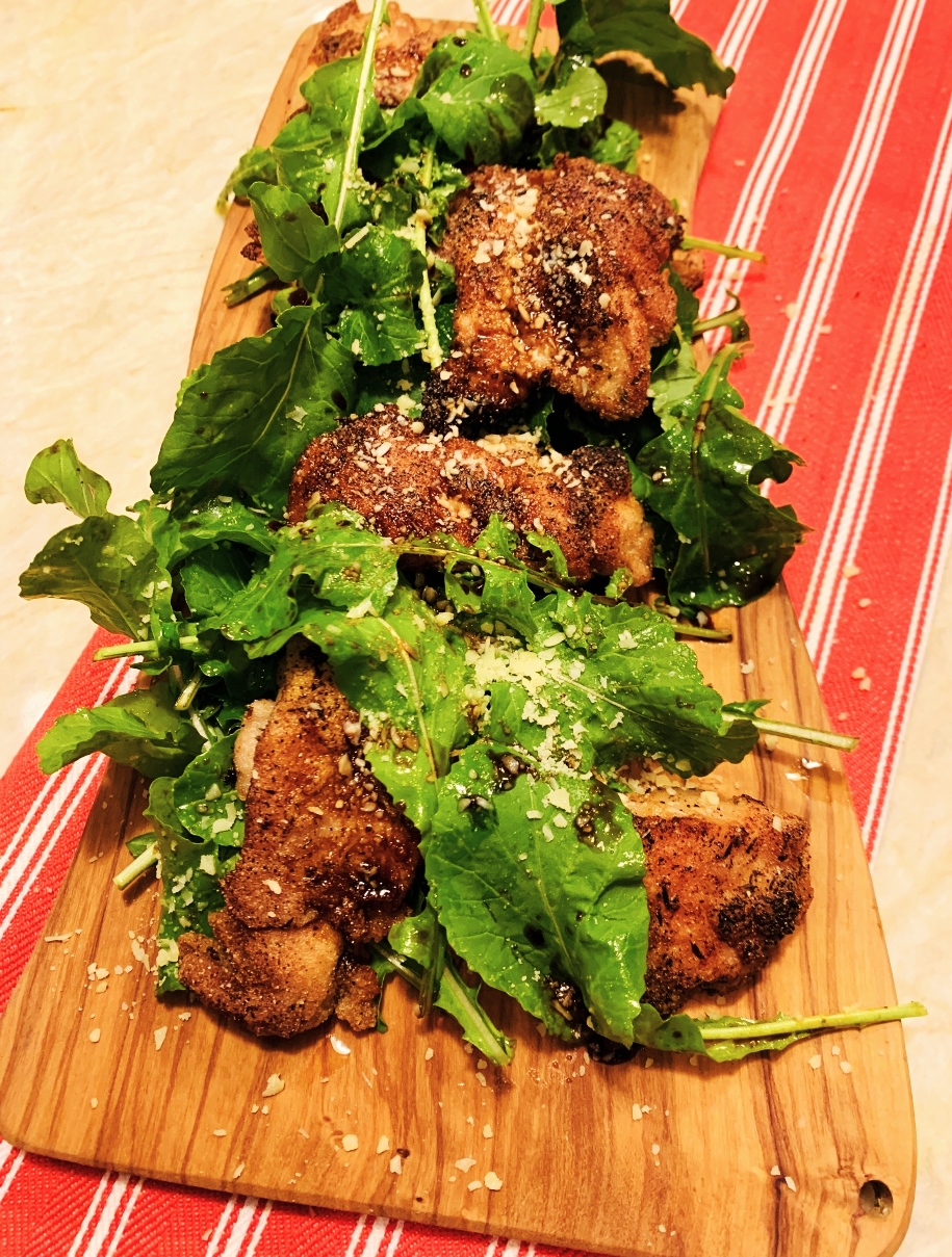 Crispy Chicken with Arugula, Parmesan, and Balsamic – Recipe! Image 5