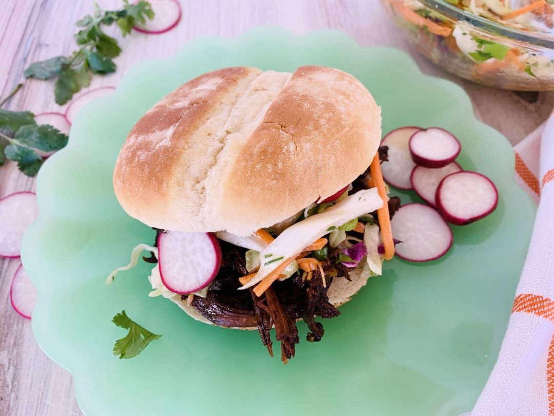Stove Top Pulled Chicken Sandwiches with Asian Flavors Recipes