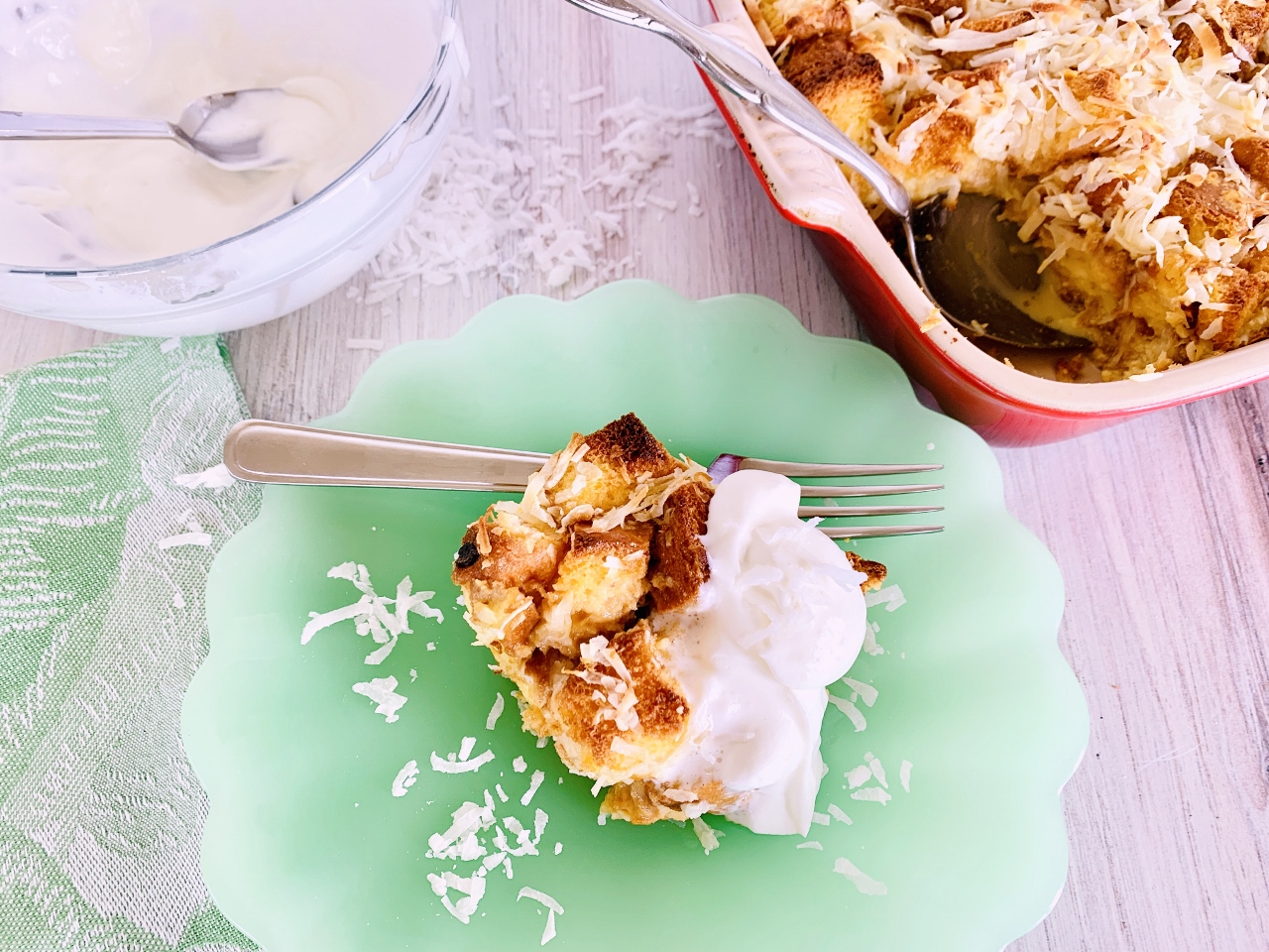 Concha Coconut Bread Pudding – Recipe! Image 6