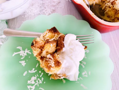 Concha Coconut Bread Pudding – Recipe!