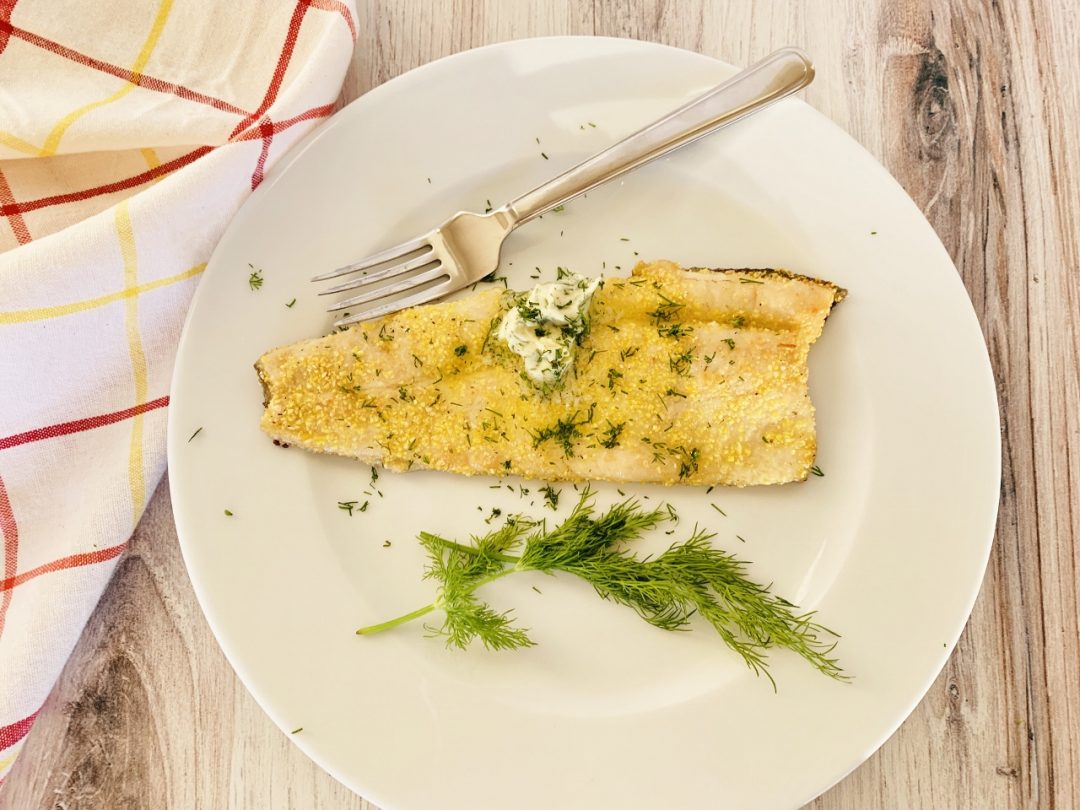 Cornmeal Crusted Trout with Dill Butter Recipe! Live. Love. Laugh