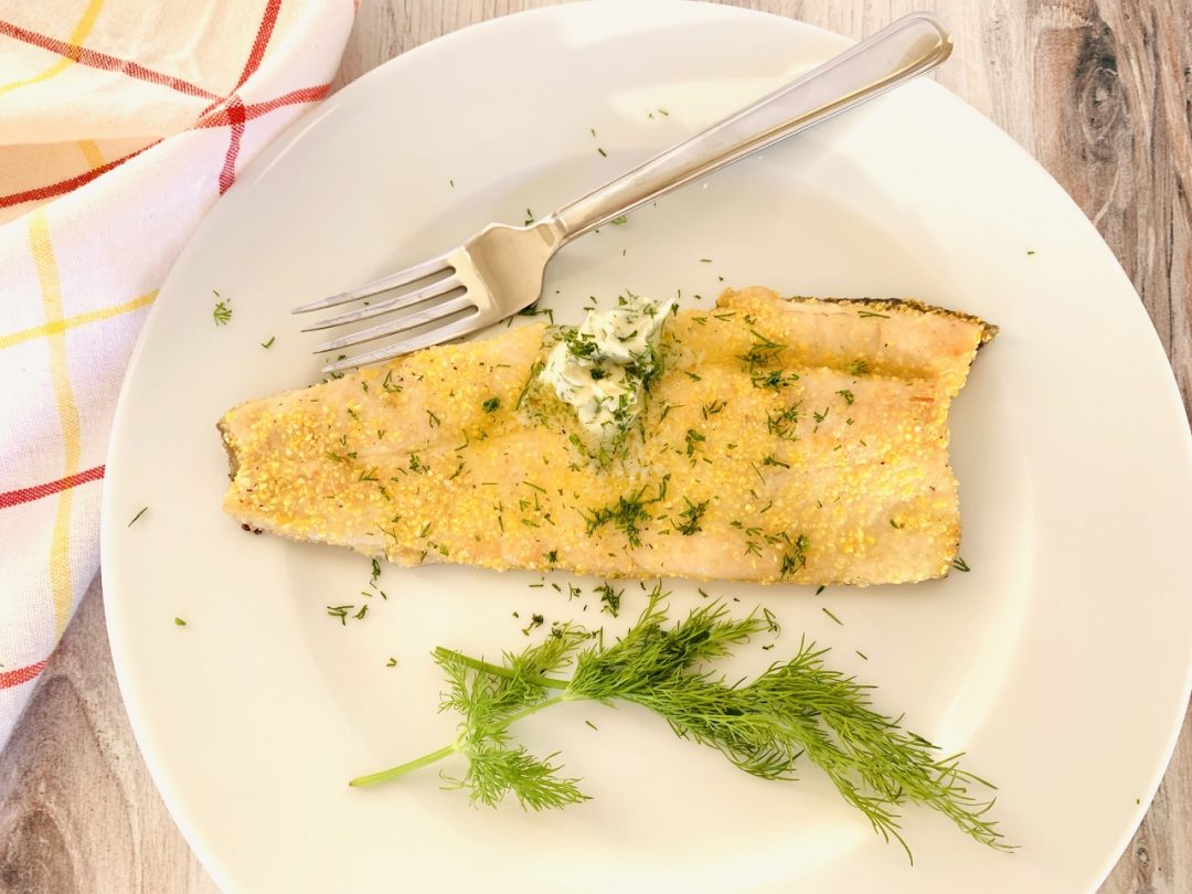 Cornmeal Crusted Trout with Dill Butter – Recipe! Image 1