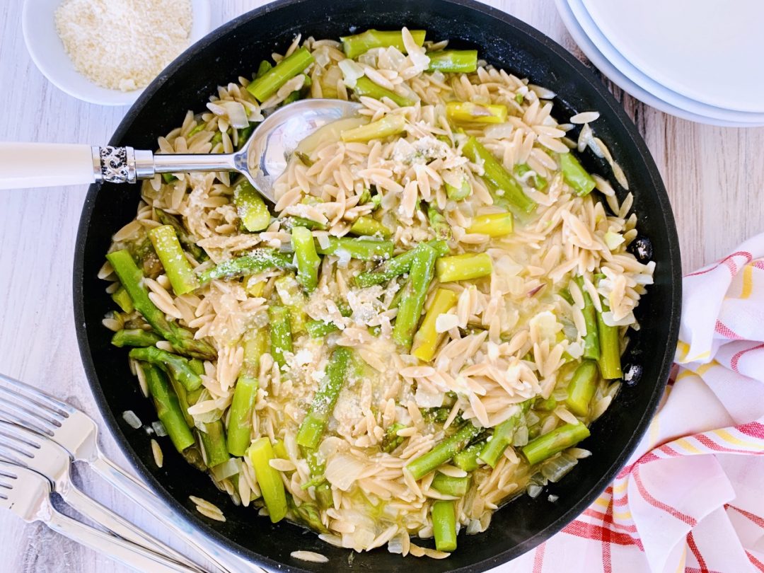 Creamy Whole-Grain Orzo with Asparagus – Recipe! Image 1