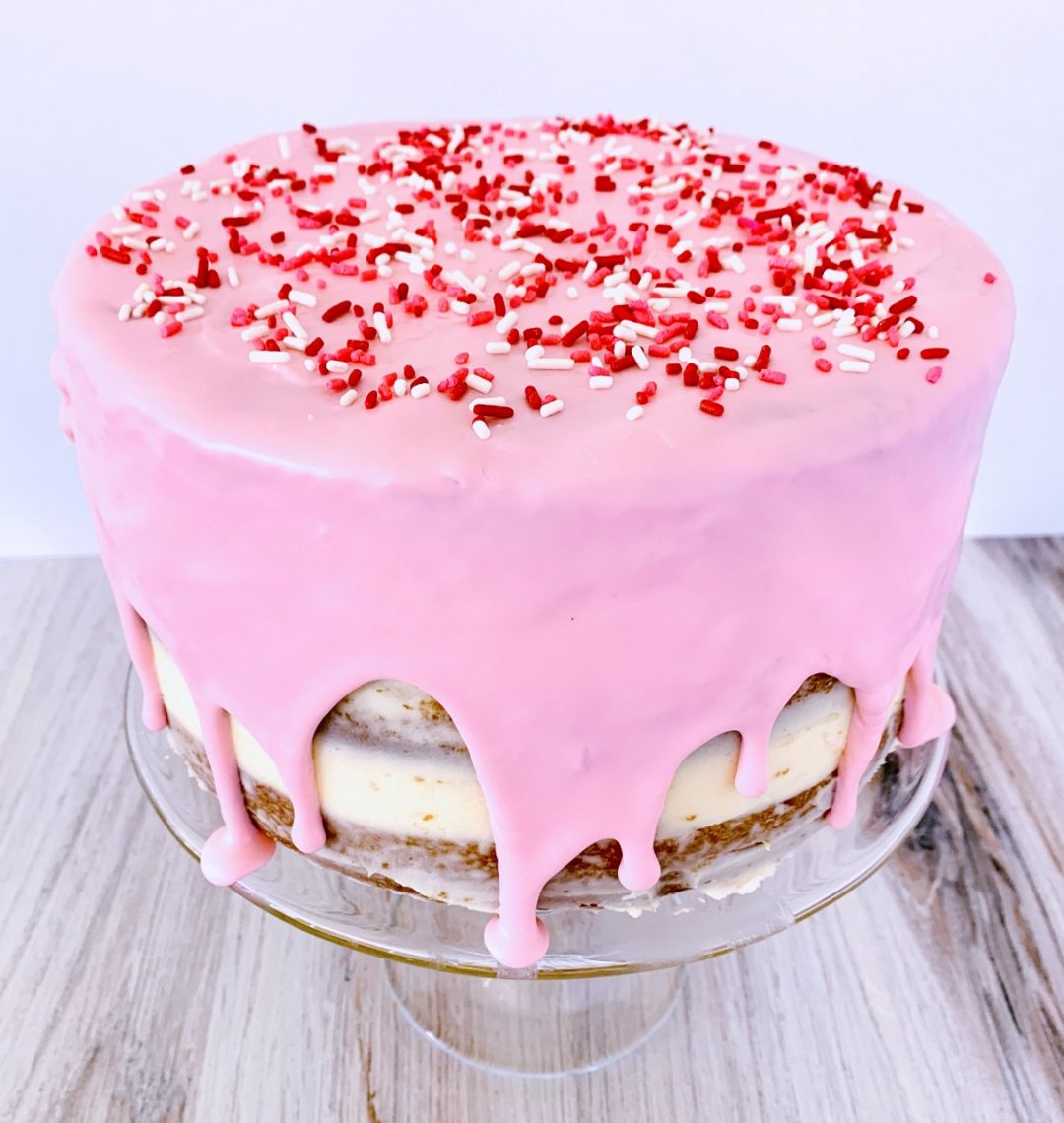 Funfetti Layer Cake with a White Chocolate Drip – Recipe! Image 1