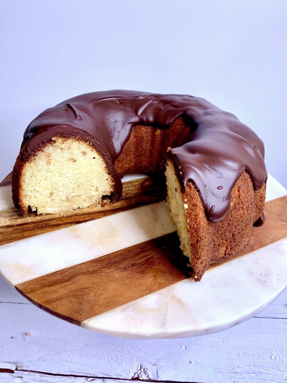 Toasted Coconut Bundt Cake with Chocolate Fudge Glaze – Recipe! Image 1