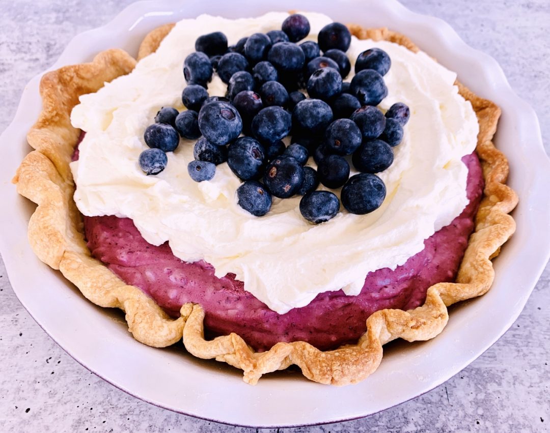 Blueberry Chiffon Pie