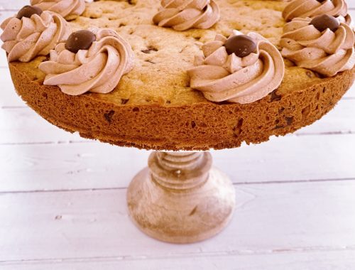 Chocolate Chip Cookie Cake with Nutella Buttercream – Recipe!
