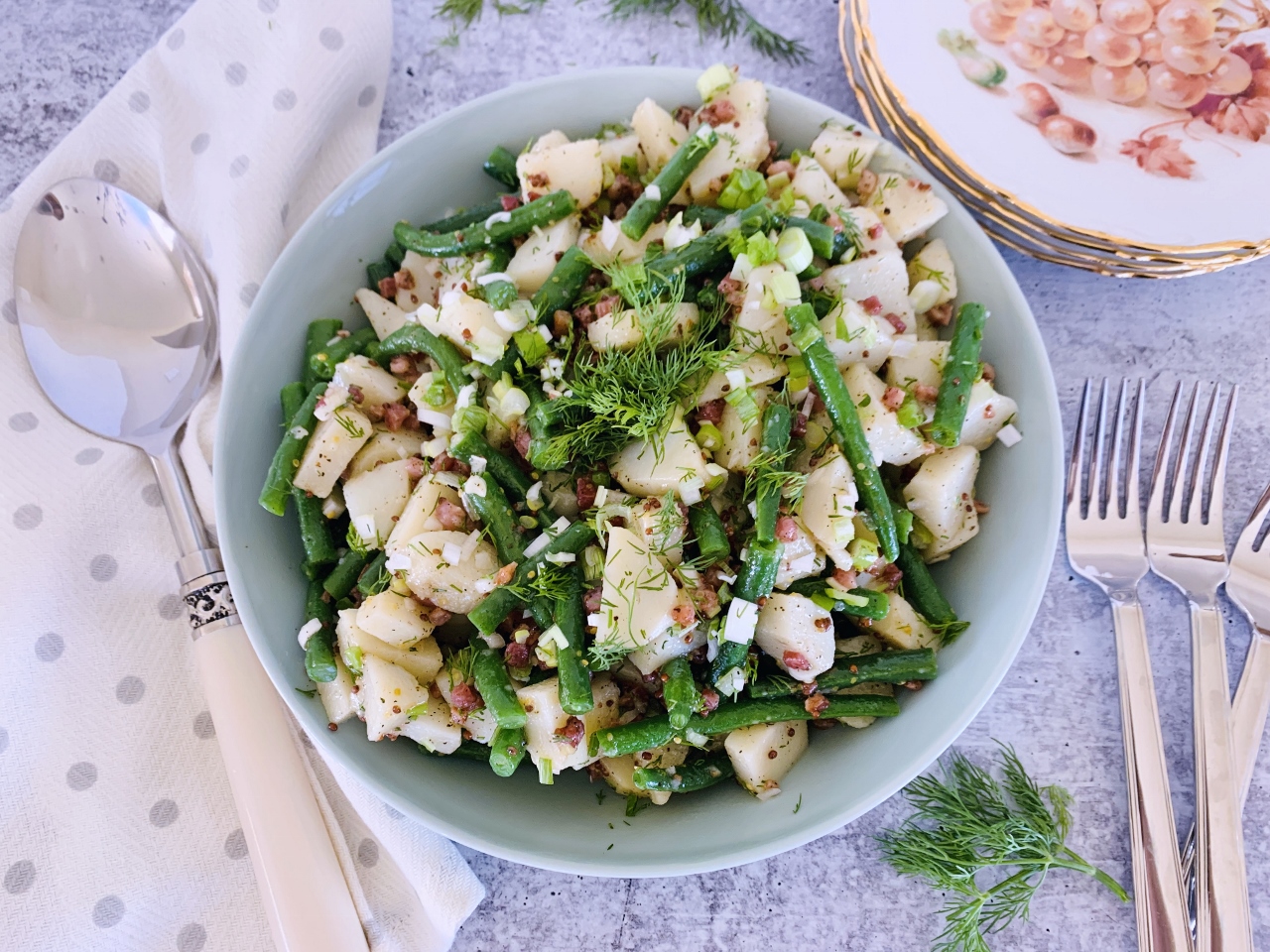 Green Bean Potato Salad with Pancetta Vinaigrette – Recipe! Image 5